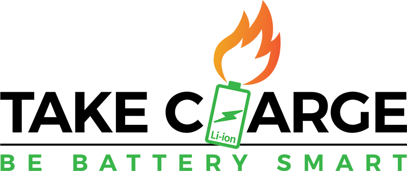 Take Charge: Be Battery Smart logo - long