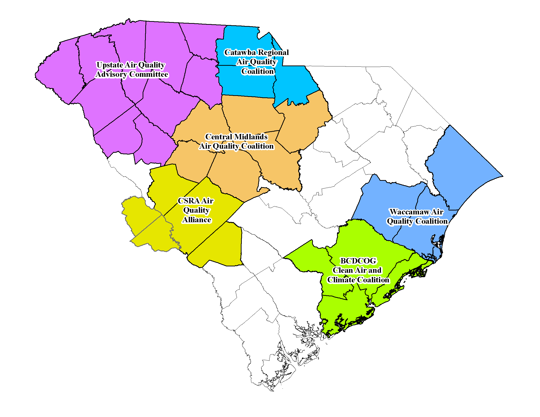 Map of SC