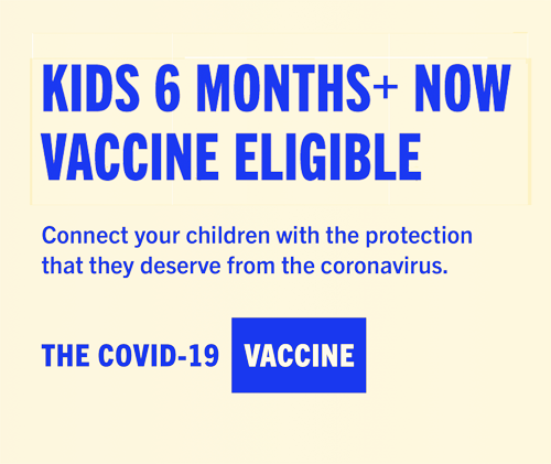 6 months and older are eligible for vaccine