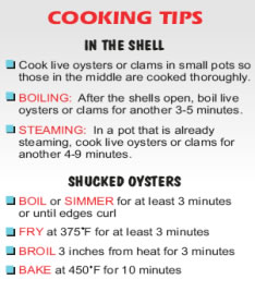 Shellfish Cooking Tips