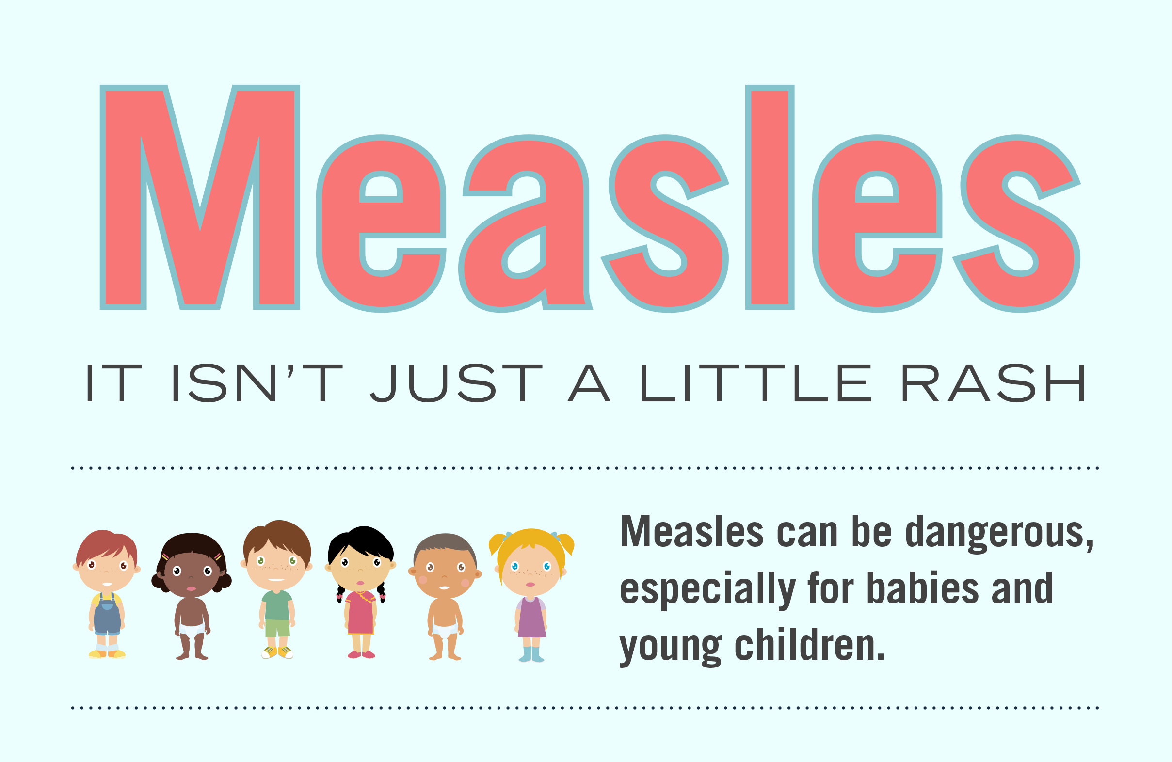 Measles info graphic